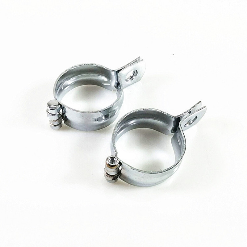 2tk kohtvalgusti kinnitusklambrid Stabiilsed valgusklambrihoidikud Vahetatavad mootorratta tulede osad - must / hõbedane