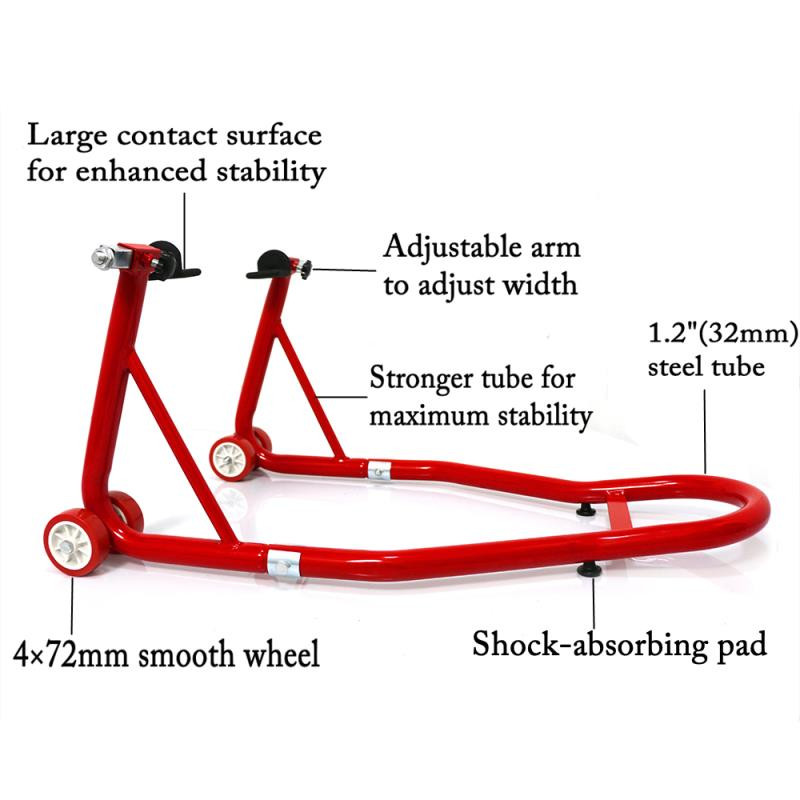 Stojany na motocykle, kompletná sada, podpera predného a zadného kolesa, náradie na opravu pneumatík na opravu kolies, stojany na motocykle, zdvihák kyvnej vidlice