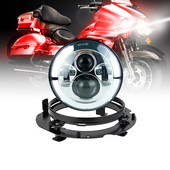 7 colių LED priekinis žibintas su tvirtinimo žiedo laikikliu, skirtas Kawasaki Voyager / Vaquero 1700