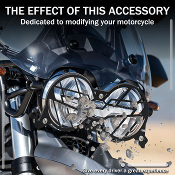 Για μοτοσυκλέτα Moto Guzzi V85TT v85tt Νέα αξεσουάρ Πτυσσόμενος προβολέας Προβολέας Προστατευτικό Γκριλ Διπλό κάλυμμα προστασίας