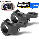 6 mm skrutkový kovový držiak bodového svetla pre riadidlá 22-30 mm, nastaviteľný 360 stupňov, držiak hmlového svetla, montáž na trubku pre motocykle