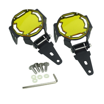 2x Μαύρο κίτρινο προστατευτικό κάλυμμα προβολέων ομίχλης μοτοσυκλέτας για BMW R1200GS F800GS R1250GS F800GS F850GS F750GS Adv