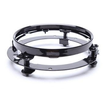 Черен/хромиран пръстен за монтажна скоба за 7-инчови кръгли LED фарове, фарове, аксесоари за мотоциклети