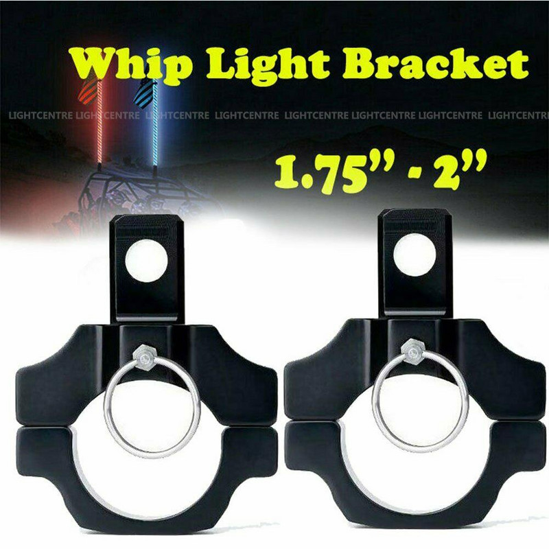Držiaky pre UTV ATV pre LED svetelnú lištu Whip, vhodné pre 1,75" až 2", automatický nastaviteľný držiak svetla na rám