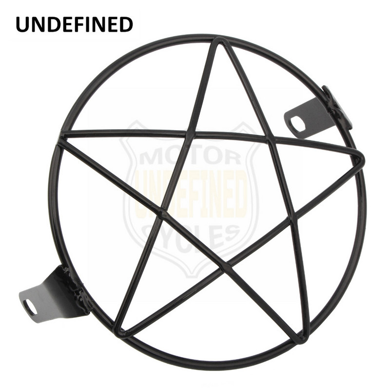 6,5"-os motorkerékpár univerzális fényszóróvédő rács lámpafedél Harley Ducati Yamaha Honda Cafe Racer kerékpárchopper Bobberhez