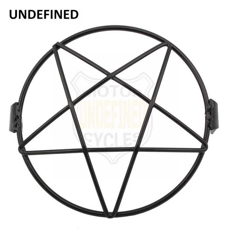 6,5"-os motorkerékpár univerzális fényszóróvédő rács lámpafedél Harley Ducati Yamaha Honda Cafe Racer kerékpárchopper Bobberhez