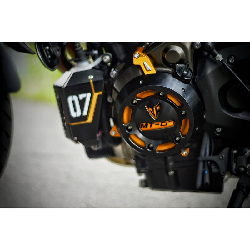 Motorkerékpár motor állórész önindító burkolat keret csúszó védője YAMAHA MT-07 MT07 2014-2020 2018 2019 2021 2022 FZ07 MT 07 típushoz