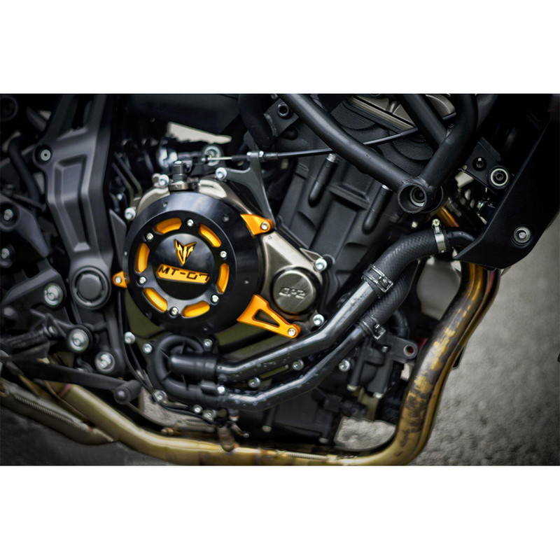 Motorkerékpár motor állórész önindító burkolat keret csúszó védője YAMAHA MT-07 MT07 2014-2020 2018 2019 2021 2022 FZ07 MT 07 típushoz