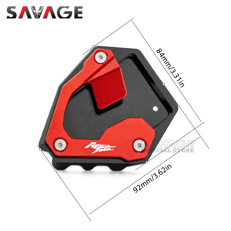 Predlžovacia doska bočného stojana pre HONDA CRF 1000L Africa Twin 2015-2019 CRF1000L 2018 motocykel CNC stojan zväčšovacie chrániče nôh