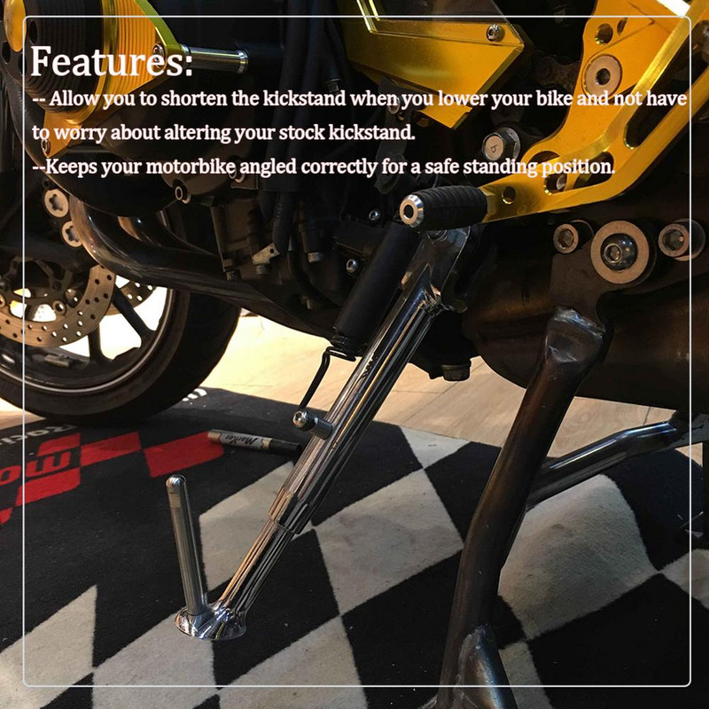 Nastaviteľný bočný stojan, opierka nôh stojana pre modely 2014, 2015, 2016, 2017, 2018, 2019, Yamaha MT09, FZ09, FZ MT 09, FJ09, TRACER 900, XSR900