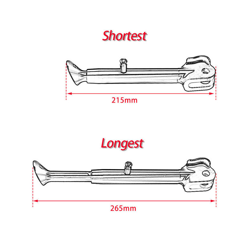 Nastaviteľný bočný stojan, opierka nôh stojana pre modely 2014, 2015, 2016, 2017, 2018, 2019, Yamaha MT09, FZ09, FZ MT 09, FJ09, TRACER 900, XSR900