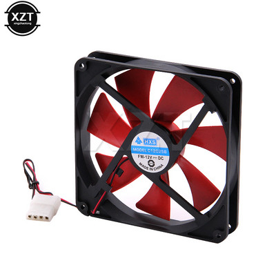 12V 4 Pin 140mm DC Kluss CPU dzesēšanas ventilators Augsta gaisa plūsma 2300RPM ātruma regulējams datora dzesētājs Kluss datora šasijai, izstaro