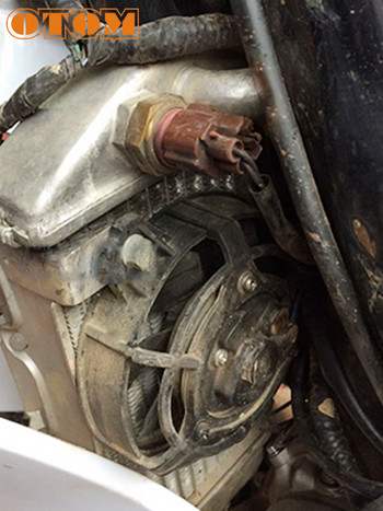 OTOM Универсален вентилатор за охлаждане на радиатора за мотоциклети Маслен охладител Воден охладител Електрически вентилатор 4 инча 5 инча за всички велосипеди за мръсотия Мотокрос ATV