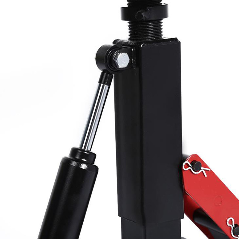 Állítható emelőemelő emelőállvány javítóasztal kalandtúra motorkerékpár utcai kerékpáremelő állványhoz vas fekete + piros, T-010