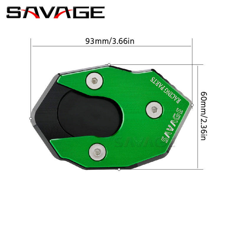 Motorkerékpár-állvány oldalsó támasztólemez KAWASAKI Z1000/R Z900 RS Z800 Z650 Z300 Z250 Motocross hosszabbító lábtartóhoz