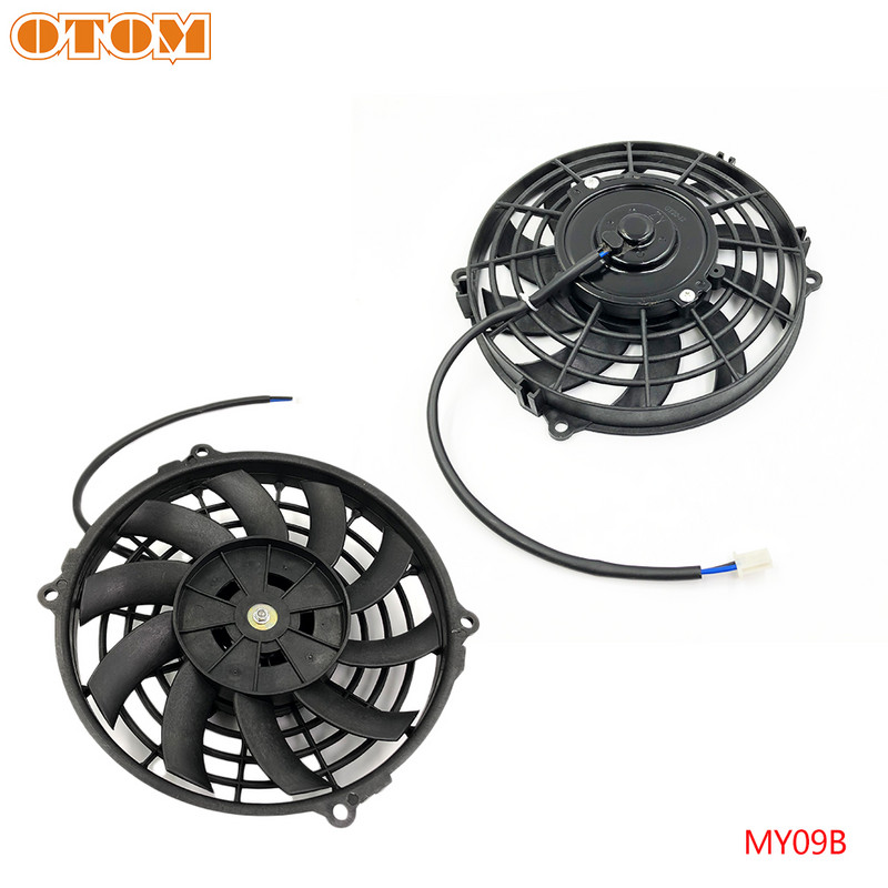 OTOM universalus motociklo aušinimo ventiliatorius Dirt Pit Bike ATV Quad alyvos aušintuvas vandens radiatorius elektrinis 12V, skirtas KTM Honda Yamaha Kawasak