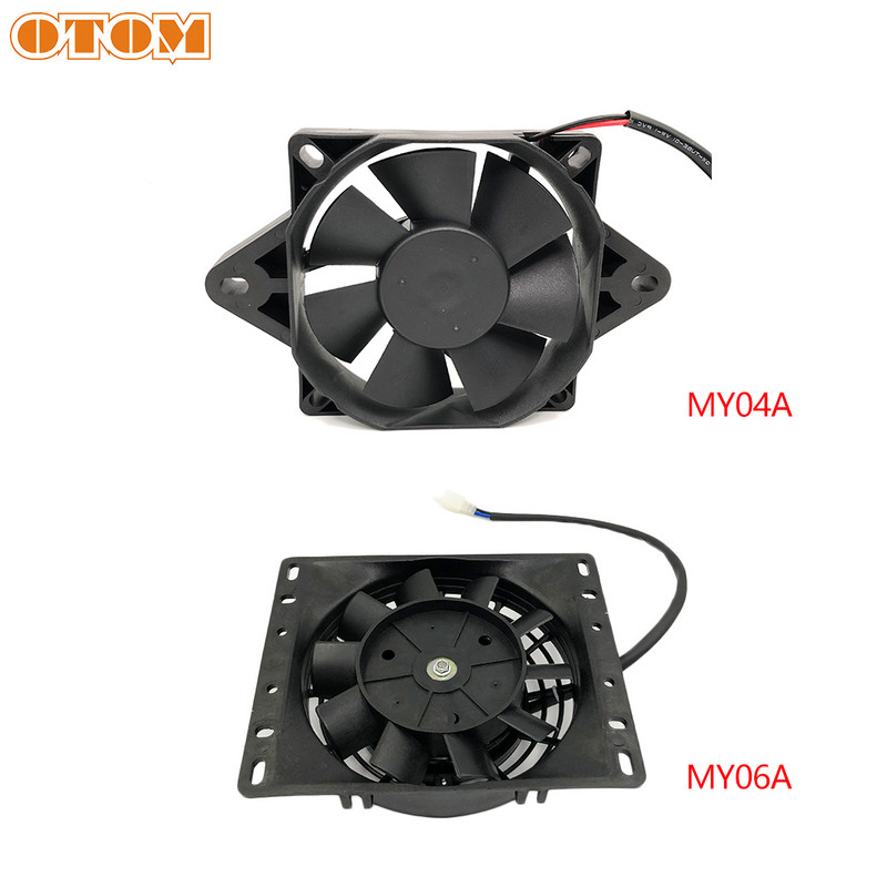 OTOM universalus motociklo aušinimo ventiliatorius Dirt Pit Bike ATV Quad alyvos aušintuvas vandens radiatorius elektrinis 12V, skirtas KTM Honda Yamaha Kawasak