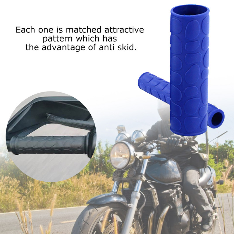 2 pár univerzális motorkerékpár kormányrúd markolat fék tengelykapcsoló kar burkolat védő puha gumi rúd fék fogantyú szilikon hüvely