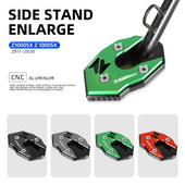 Kickstand CNC láb oldalsó állvány hosszabbító talp nagyító lemez alátét KAWASAKI Z1000SX 2011 2012 2013 2014 2015 2016-2020 Z1000SX típushoz