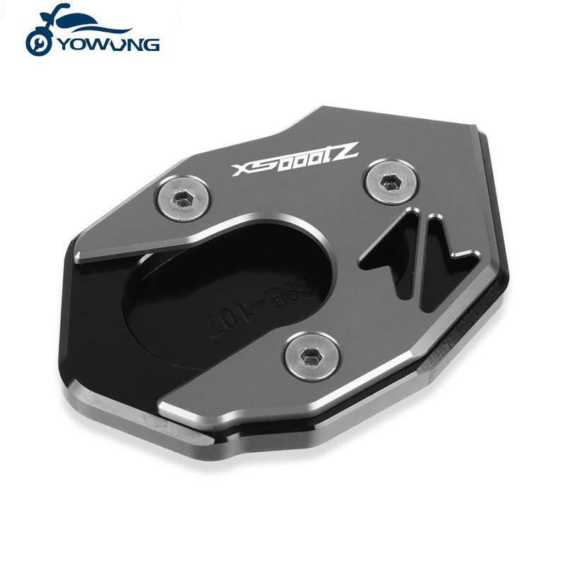 Kickstand CNC láb oldalsó állvány hosszabbító talp nagyító lemez alátét KAWASAKI Z1000SX 2011 2012 2013 2014 2015 2016-2020 Z1000SX típushoz