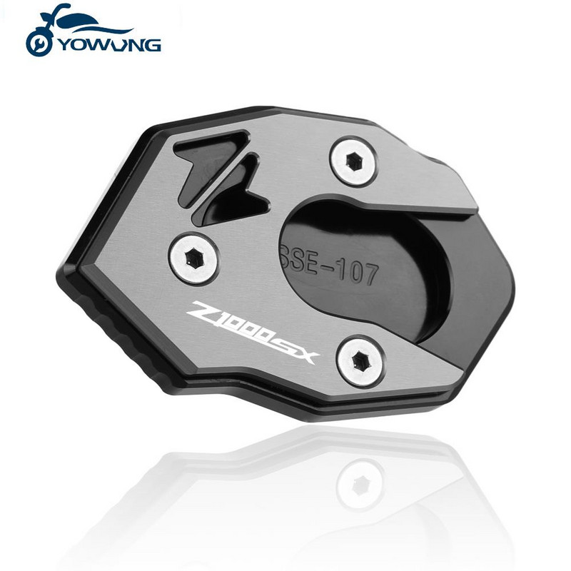 Kickstand CNC láb oldalsó állvány hosszabbító talp nagyító lemez alátét KAWASAKI Z1000SX 2011 2012 2013 2014 2015 2016-2020 Z1000SX típushoz