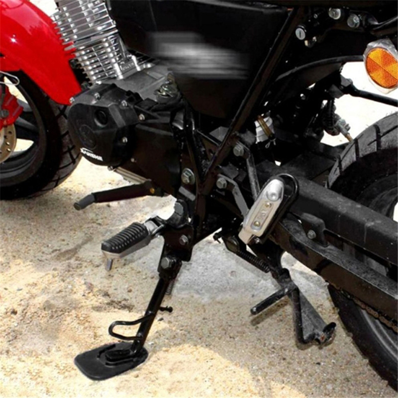 Motociklo dviračio plastikinis atraminio stovo šoninio atmušimo pagrindo plokštės neslystantis plokštės šoninis prailginimas, skirtas Yamaha Honda Suzuki Kawasaki