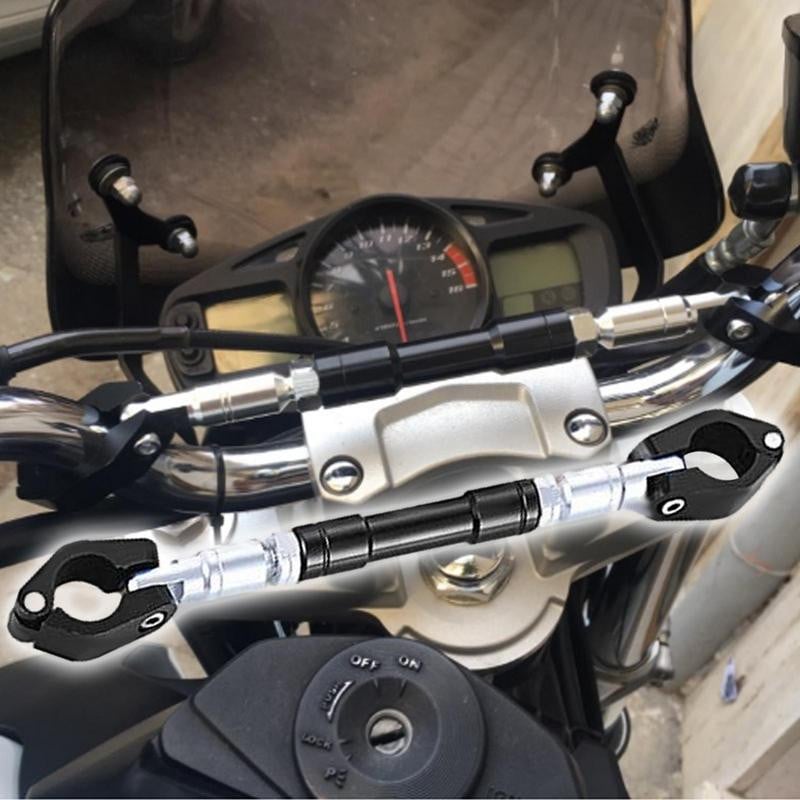 Univerzális motorkerékpár 22 mm-es kormány | Többfunkciós konzolos állítható rúdállvány Keresztrúd, tartós kiegyensúlyozó műszer