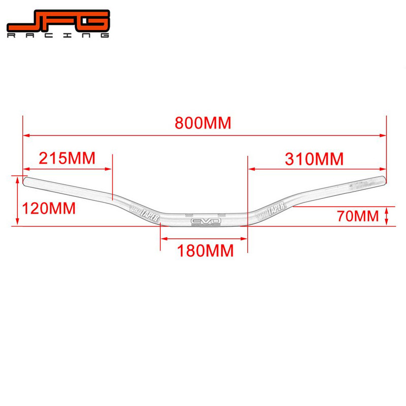 Мотоциклет 1 1/8" 28MM CNC кормило Hand Fat Handle Bar за KTM YAMAHA HONDA SUZUKI KAWASAKI YZ250F CRF230F Dirt Bike PRO Taper