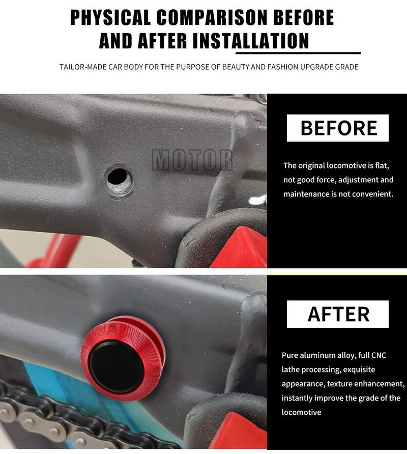 ER-5 PRE KAWASAKI ER5 1996-2007 2006 2005 2004 2003 2002 2001 2000 1999 MOTOCYKEL 8MM/10MM kyvná vidlica, stojan, skrutky, posuvník