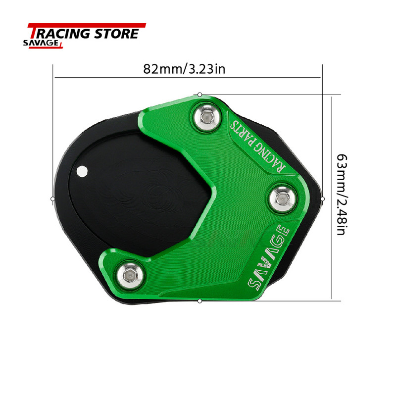 Bočný stojan pre KAWASAKI NINJA 400 1000 Z400 Z1000SX VERSYS 650 2018-2020, predĺženie chodidla