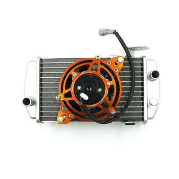 12V моторен резервоар за вода Охлаждащ вентилатор Охладител на маслото на двигателя Електрически радиатор за 150cc-250cc ATV Quad Go Kart Buggy Motocross