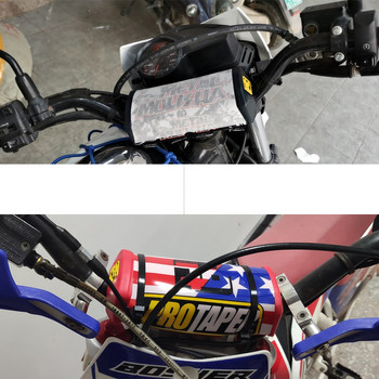 2.0 Τετράγωνο Motocross Handlebar Protector Cross Bar Pad for 28mm 1-1/8 Handle Bar μοτοσικλέτα Dirt Bike Pit Bike ATV Quad