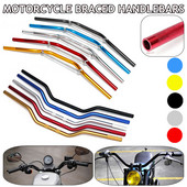 Ghidon universal pentru motociclete CNC de 800 mm, aliaj de aluminiu pentru motocicletă, scuter, volan, antirugină, mâner, 7/8 inchi