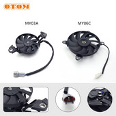 OTOM 12V Radijator Termo električni Okrugli oblik Spremnik za vodu Ventilator za hlađenje za CRF YZF KXF RM KLX DRZ Quad ATV Go Kart Buggy Motocross