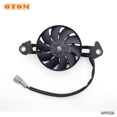 OTOM 12V Radijator Termo električni Okrugli oblik Spremnik za vodu Ventilator za hlađenje za CRF YZF KXF RM KLX DRZ Quad ATV Go Kart Buggy Motocross