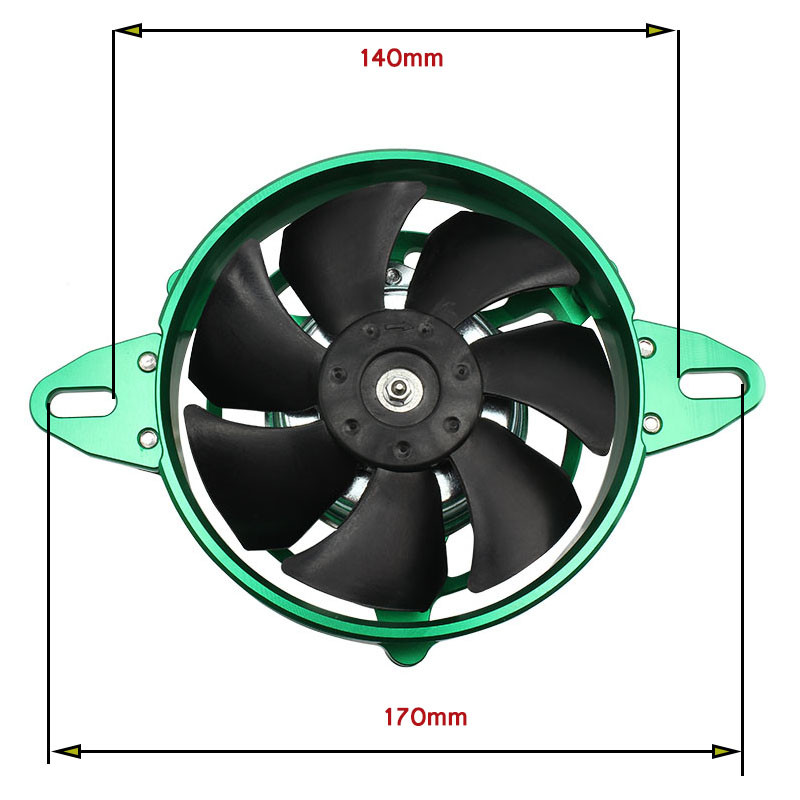 Motorkerékpár Új hűtőventilátor Olajhűtő Elektromos hűtő Motor hűtő 150cc 200cc 250cc ATV Quad Go Kart Buggy Motocrohoz