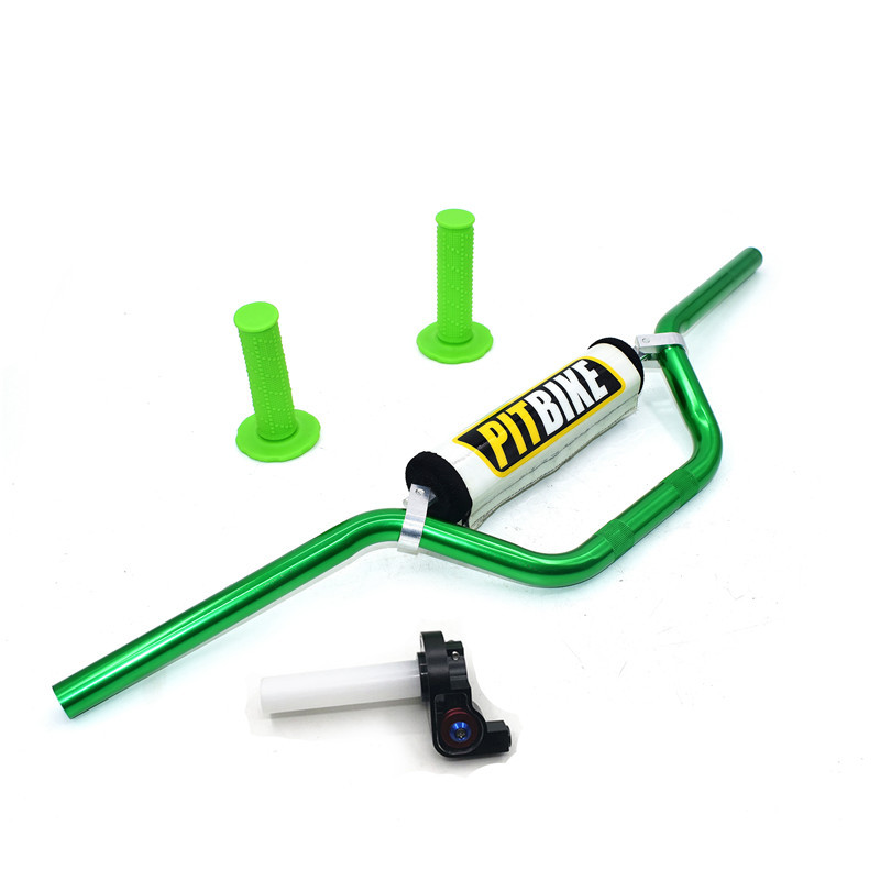 Riadidlá 22 mm, 7/8" s chráničmi riadítok, rukoväte a škrtiaca klapka Settle Twist pre motocykel Dirt Pit Bike