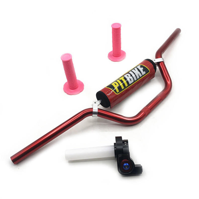 Riadidlá 22 mm, 7/8" s chráničmi riadítok, rukoväte a škrtiaca klapka Settle Twist pre motocykel Dirt Pit Bike