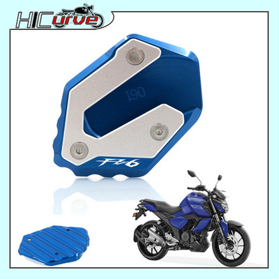 Motocikla CNC statīva kāju sānu statīva pagarinājuma paliktņa atbalsta plāksnes palielināšana priekš YAMAHA FZ6 FAZER FZ6R FZ6-S2 2004-2009