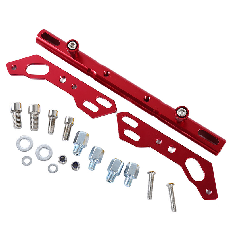  Červené zrkadlo na motocykel, sedadlo, multifunkčná predlžovacia tyč, vyvažovacia tyč, priečna tyč, volant, riadidlá motocykla 