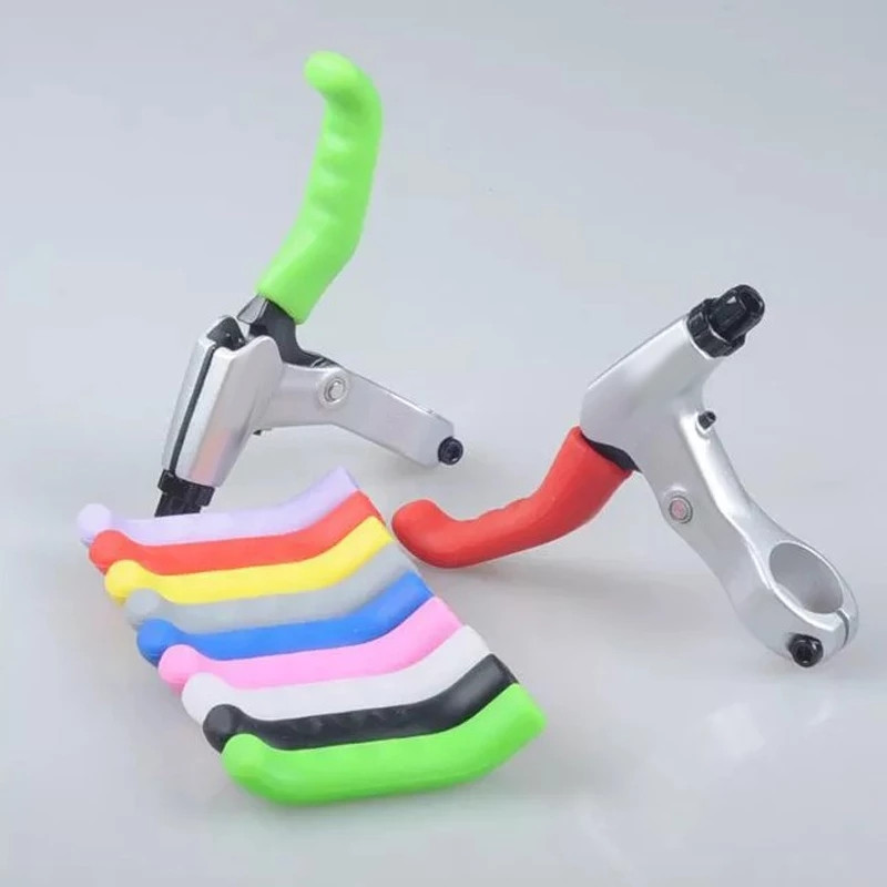 1pair Boutique Protective Gear Minkšta neslystanti stabdžių rankena, silikoninė rankovė, motociklo dviračio apsaugos priedai