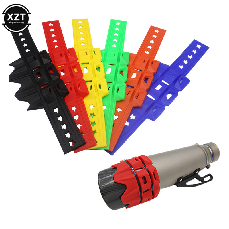 Универсален Dirt Pit Bike изпускателна задна тръба, ауспух, заглушител, протектор за мотокрос, 6 цвята, защита на изпускателната система на мотоциклет