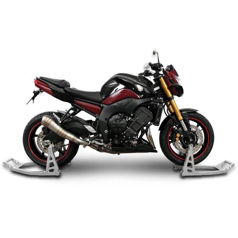 Extra erős, professzionális minőségű, egyoldalas lengőkaros motorkerékpár-állvány