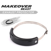 Accesorii pentru motociclete Universal Fit 100MM-140MM Oval/Protector de evacuare poate acoperi pentru Honda Yamaha Suzuki Kawasaki