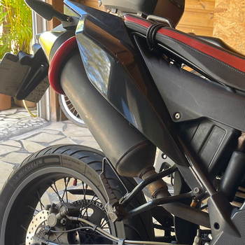 Аксесоари за мотоциклети Универсално прилягане 100MM-140MM Овални / Протектор за ауспух може да се покрие, подходящ за Honda Yamaha Suzuki Kawasaki