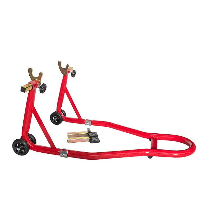 Stojan na motocykel, podpera predného a zadného kolesa, stojan na rám pre autoservis a opravárenské nástroje