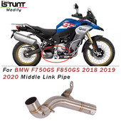 Výfuk z nehrdzavejúcej ocele pre motocykle, stredové rameno, katalyzátor, odstránenie potrubia pre BMW F750GS F850GS F 850 GS 2018 2019 2020 2021 2022