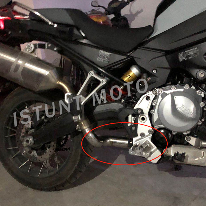 Výfuk z nehrdzavejúcej ocele pre motocykle, stredové rameno, katalyzátor, odstránenie potrubia pre BMW F750GS F850GS F 850 GS 2018 2019 2020 2021 2022