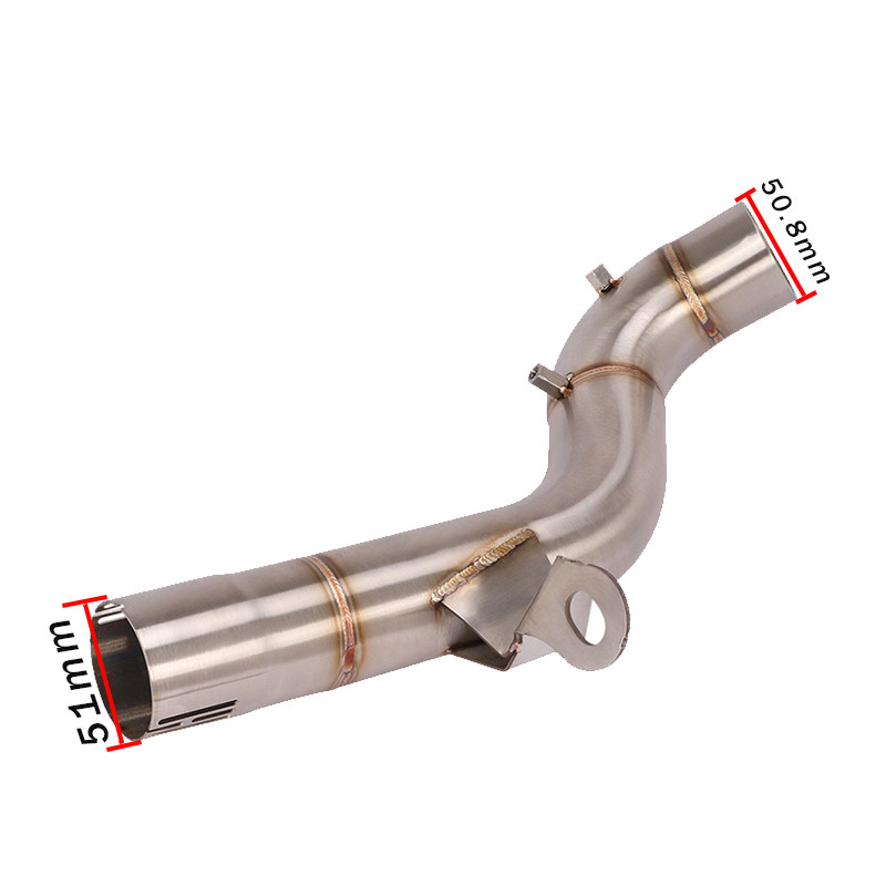 Výfuk z nehrdzavejúcej ocele pre motocykle, stredové rameno, katalyzátor, odstránenie potrubia pre BMW F750GS F850GS F 850 GS 2018 2019 2020 2021 2022