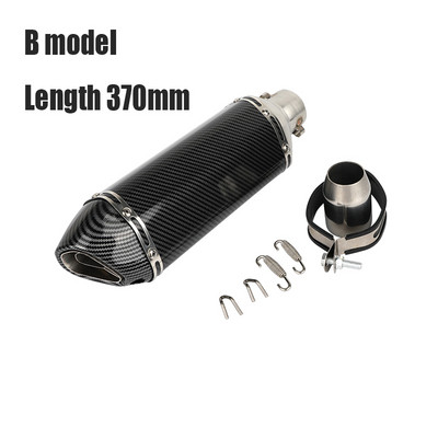 DUPANQ Fibră de carbon țeavă de eșapament pentru motocicletă 250cc 350cc 600cc Escape Moto Tub pentru Nmax Tmax530 Msx125 GSR600